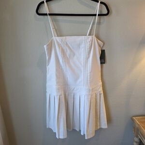 Wild Fable Drop Waist Pleated Mini Dress Sz L NWT